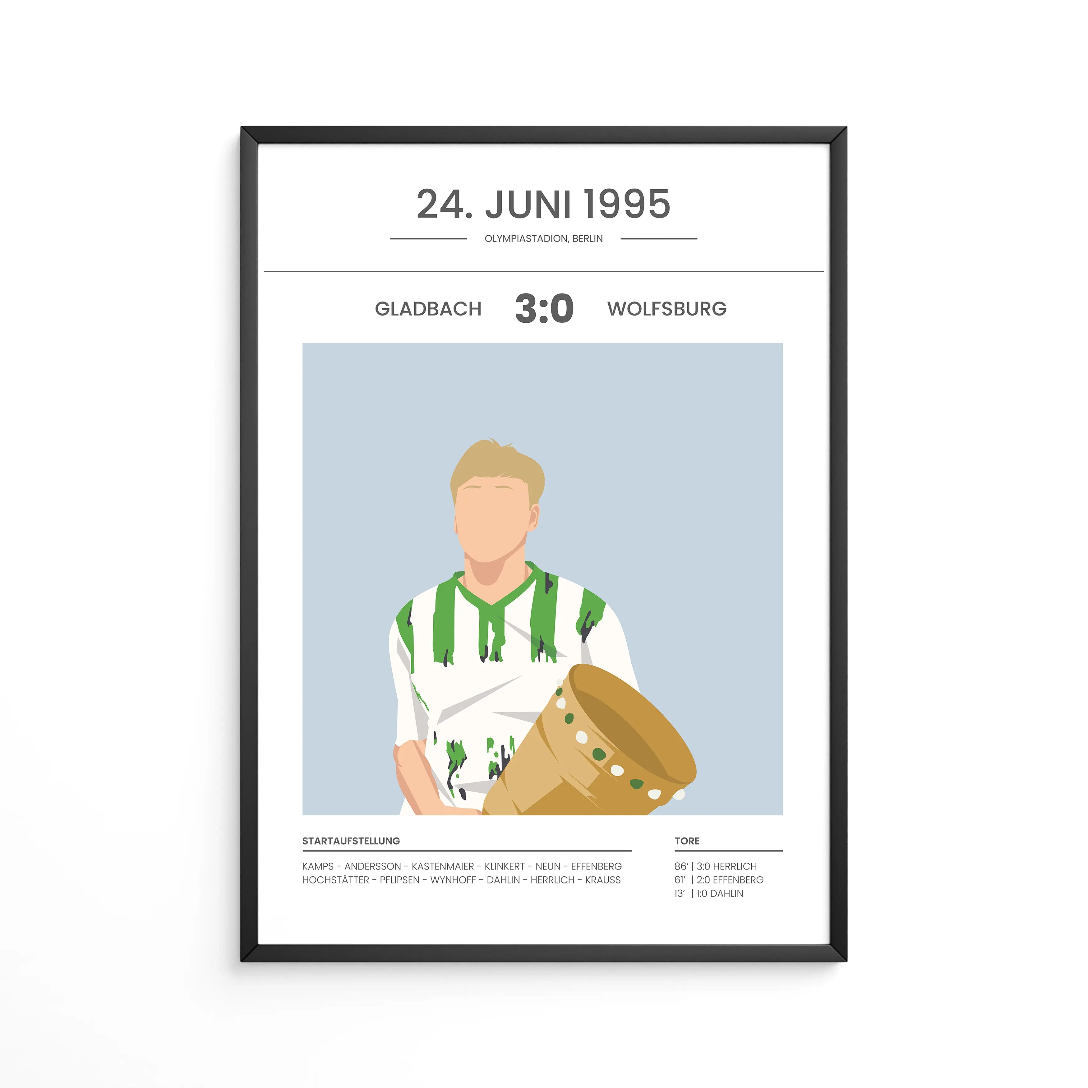 Mönchengladbach gewinnt den Pokal 1995